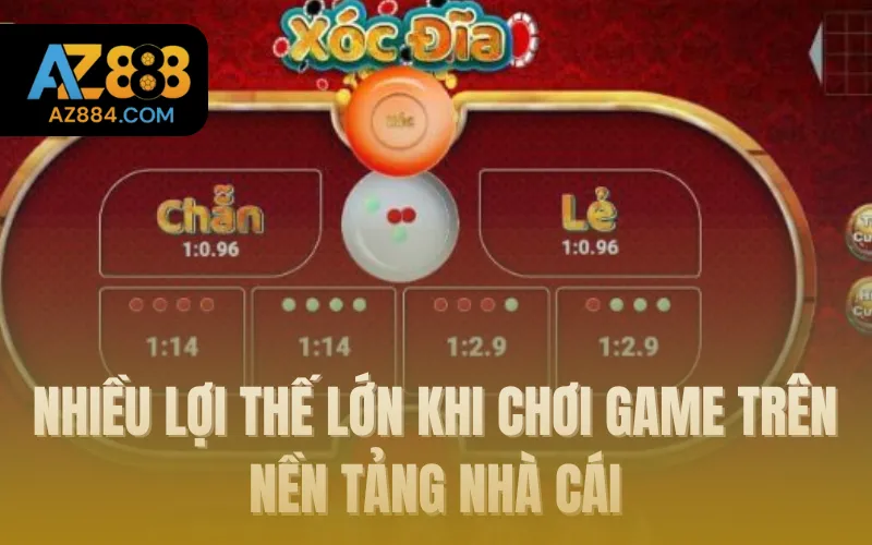 Nhiều lợi thế lớn khi chơi game trên nền tảng nhà cái